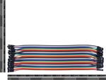 200mm Female to Female Jumpers - Ribbon of 40 wires