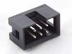 IDC Male connector (shrouded header), 6 pin
