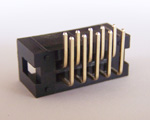 IDC Male connector (shrouded header), 10 pin, right angle leads