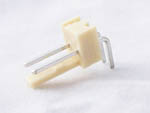 Polarized Header 2 Pin Male with right angle leads