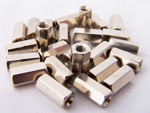 Hex Spacer, Nickel Plated, Female/Female, M3, 10mm - Pack of 25