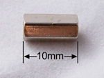 Hex Spacer, Nickel Plated, Female/Female, M3, 10mm - Pack of 25