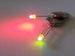 LED Red/Green 3mm common cathode - Diffused