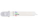 LED waterclear Red/Green/Blue (RGB) 5mm common cathode