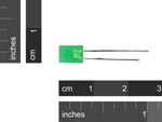 LED 2x5x7mm Rectangular Green