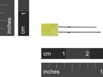 LED 2x5x7mm Rectangular Yellow