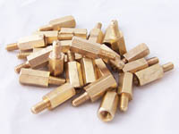 Hex Spacer, Brass, Male/Female, M3, 10mm - Pack of 25
