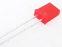 LED 2x5x7mm Rectangular Red