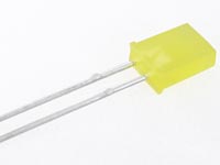 LED 2x5x7mm Rectangular Yellow