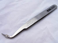 Stainless Steel High Precision Curved Tip Tweezers